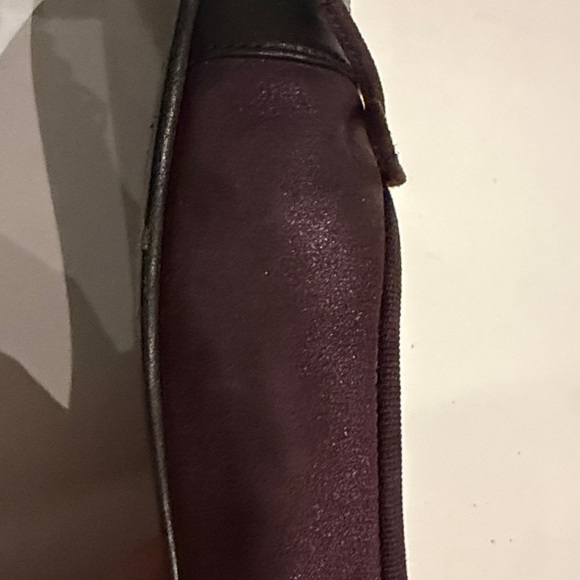 CHANEL Women's Black lamb skin toe and Dark Purple Metallic Suede Flats - Picture 10 of 12